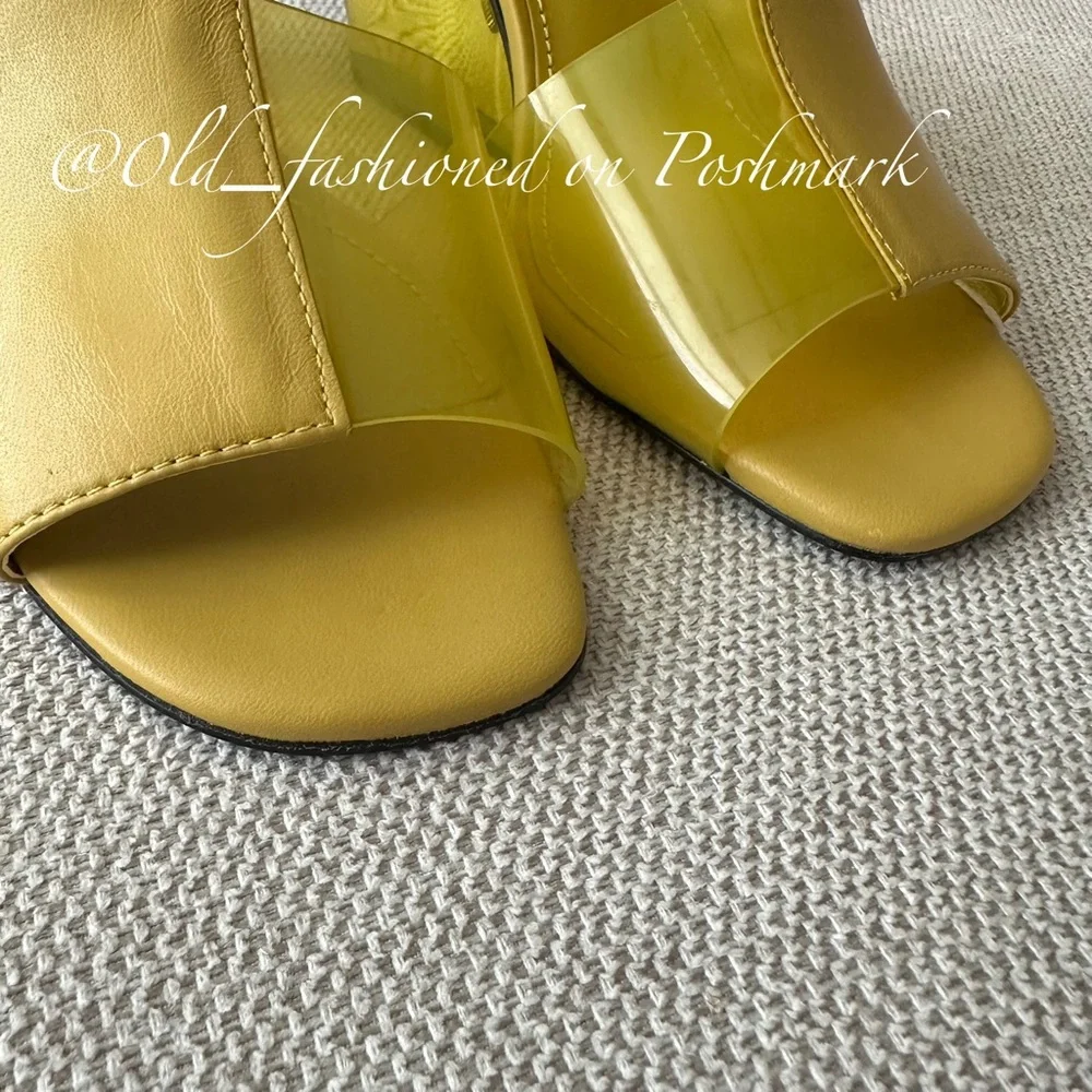 TORY BURCH Leather + PVC Mules